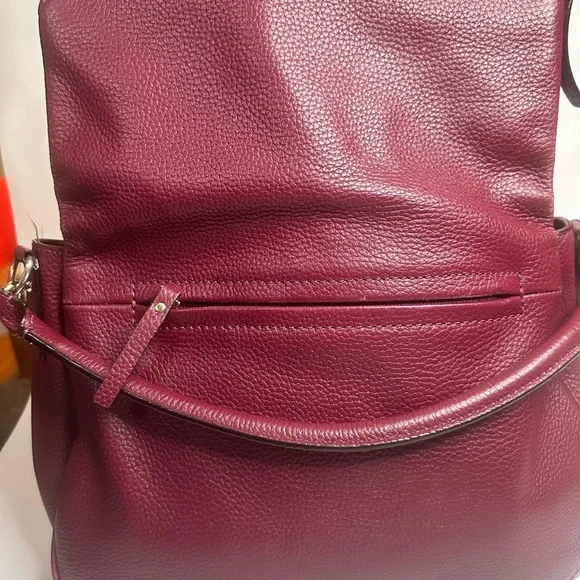 Kate Spade Jackson Medium Flap Shoulder Bag in Cherrywood/Merlot - Picture 9 of 13